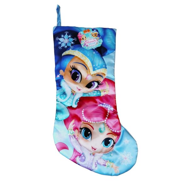Shimmer and Shine Genie Childrens Christmas Holiday Decorative Stocking New - Picture 1 of 7
